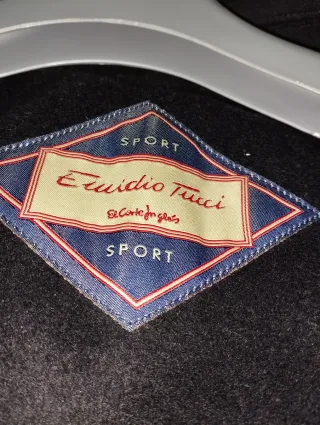 Cappotto da uomo blu lobo marino