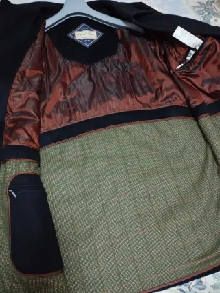 Cappotto da uomo blu lobo marino