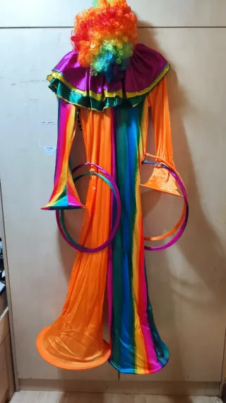 Disfraz Payaso Arcoíris Talla Única