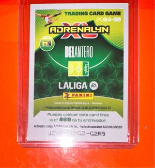 Carta Panini Balón de Oro Julián Álvarez