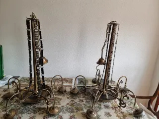 Lampade in ottone stile vintage