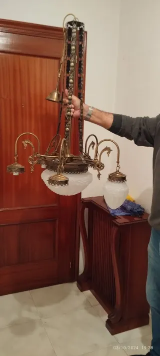 Lampade in ottone stile vintage