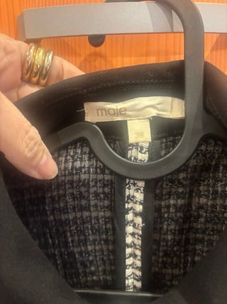 Mono Maje tweed blanco y negro T38