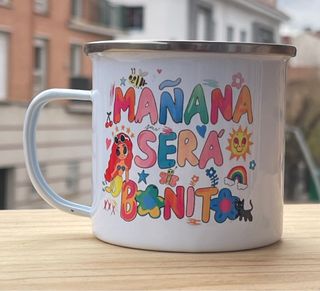 Taza esmaltada vintage Mañana será bonito