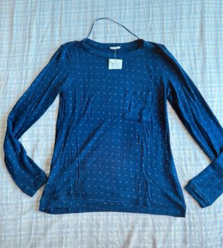 Camiseta Oysho azul pijama XS