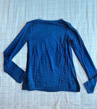 Camiseta Oysho azul pijama XS