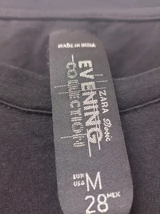 Camiseta negra Evening Collection Talla M