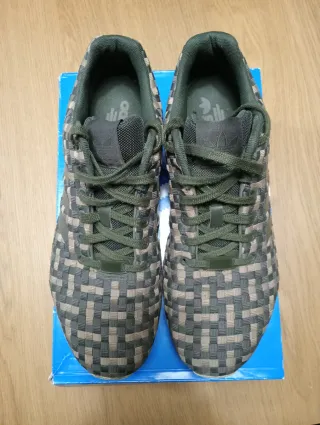 Zapatillas Adidas ZX Flux Beige y Verde 44