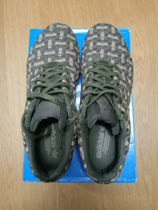 Zapatillas Adidas ZX Flux Beige y Verde 44