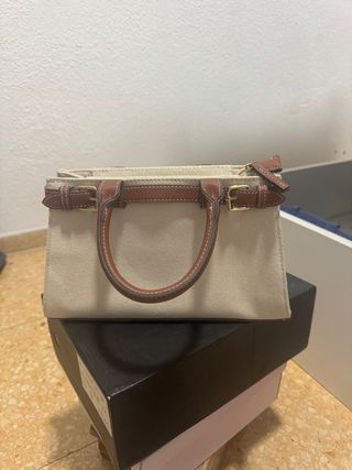 Bolso pequeño Primark beige y marrón