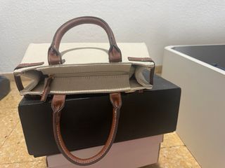 Bolso pequeño Primark beige y marrón