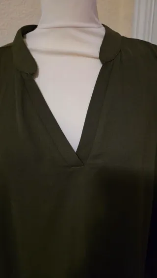 Vestido Túnica Oversize Verde Militar Talla Única