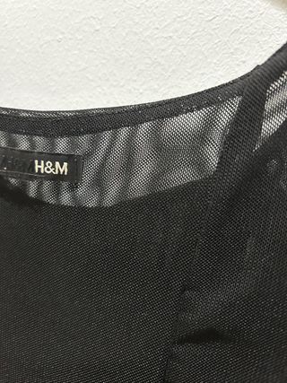 Blusa H&M negra tirantes
