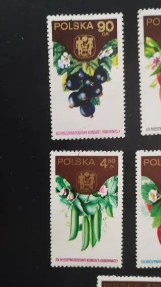 Sellos Polonia Frutas y Verduras - Lote 20