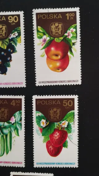 Sellos Polonia Frutas y Verduras - Lote 20