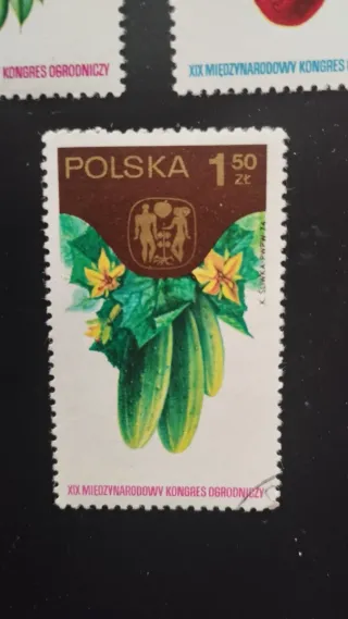 Sellos Polonia Frutas y Verduras - Lote 20