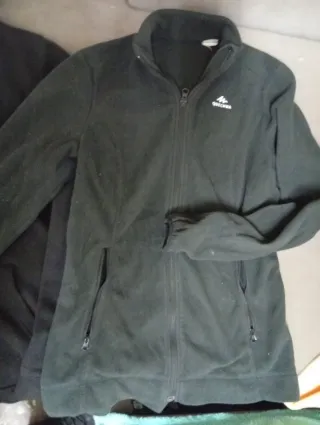 Conjunto de 2 sudaderas negras con cremallera