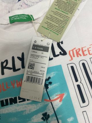 3 Conjunto Benetton Talla 6/7 + Pantalón