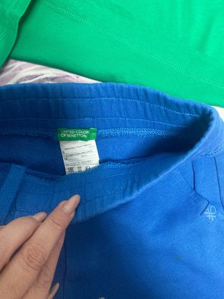 3 Conjunto Benetton Talla 6/7 + Pantalón