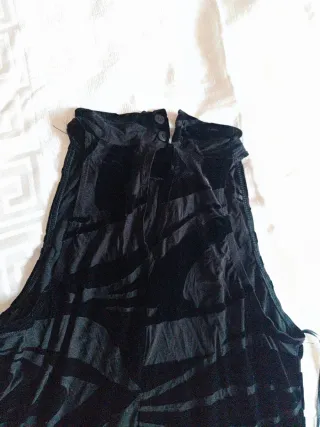 Vestido largo negro terciopelo