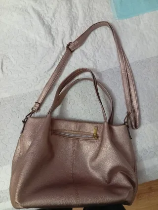 Bolso dorado rosa