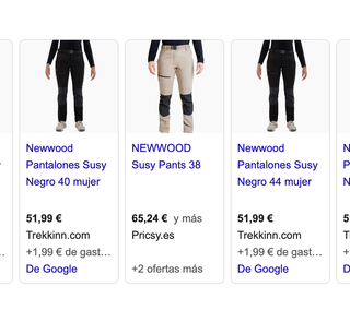 Pantalón Trekking Mujer Poliéster/Elastano