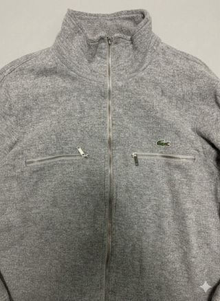 Sudadera Lacoste Gris Cremallera