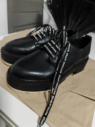 Mocasines plataforma negros