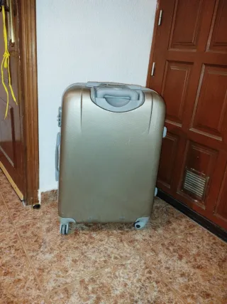 Maleta de bodega color oro/gris