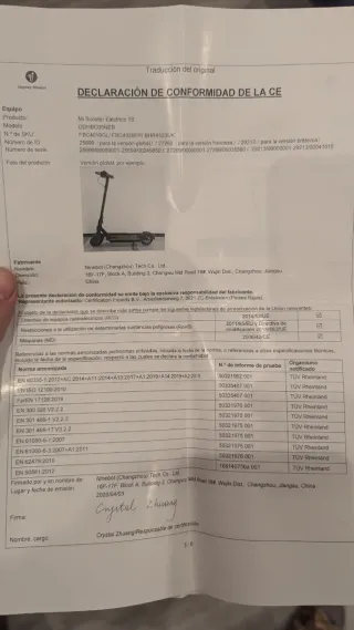 Patinete Xiaomi Mi Scooter 1S