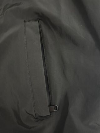 Chaqueta reversible fina en negro y azul marino