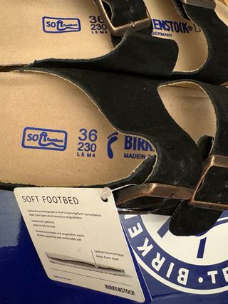 Birkenstock Talla 36 Negro