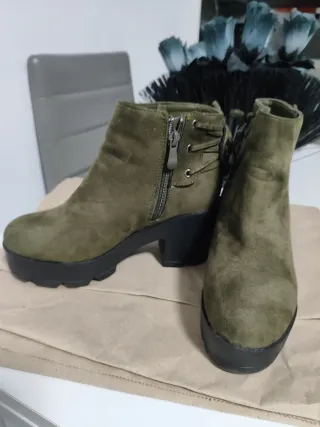 Botines ante militar tacón plataforma