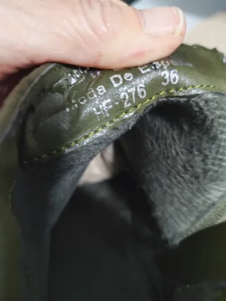 Botines ante militar tacón plataforma