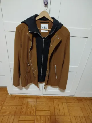 Cazadora Zara caballero efecto sudadera