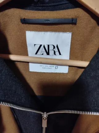 Cazadora Zara caballero efecto sudadera