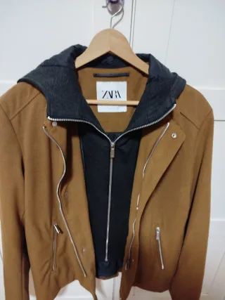 Cazadora Zara caballero efecto sudadera