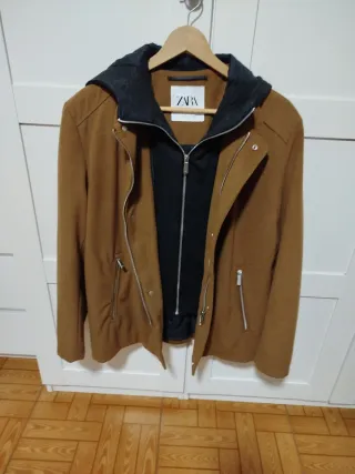 Cazadora Zara caballero efecto sudadera