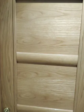 Puertas de roble con cristal