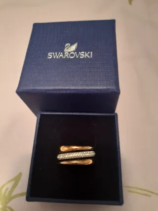 Anillo Swarovski Dorado