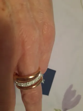 Anillo Swarovski Dorado