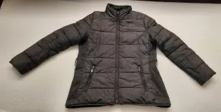 Anorak acolchado espiga marrón