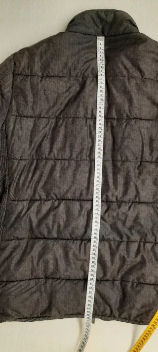 Anorak acolchado espiga marrón