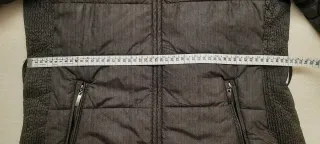 Anorak acolchado espiga marrón