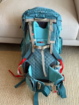 Mochila Quechua 60L Azul/Verde