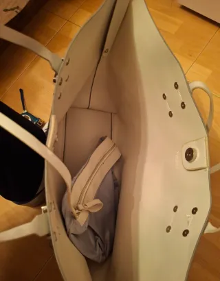 Bolso Zara Beige y Dorado