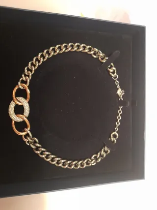 Collar Swarovski Oro y Plata