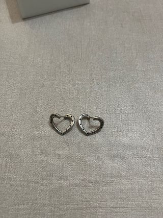 Pendientes Plata Corazón
