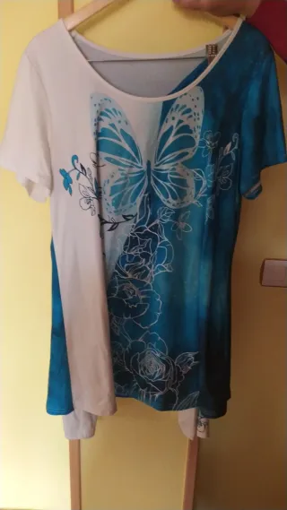 Camiseta deportiva mariposa XL