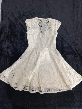 Vestido blanco  roto Ibicenco Brocado